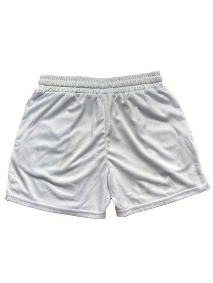 Men's Basketball Shorts with 'HIT HARD' Print – Sporty Look for Training and Leisure
