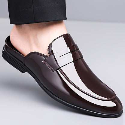 Men's Slip-On Business Loafer Backless – Elegant Half Shoes for Office & Occasion