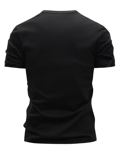 Men's T-Shirt Vintage Print Original Raw Denim – Casual, Skinny Fit