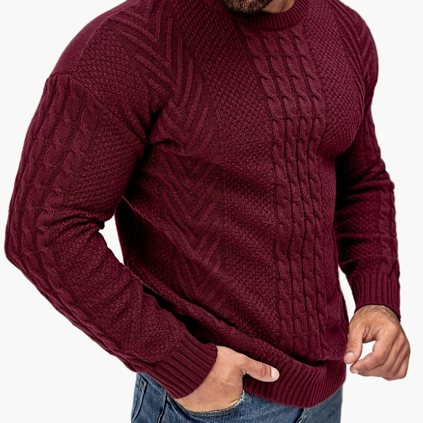 Herren Strickpullover im Casual Stil – Modischer Freizeitpullover für Herbst und Winter