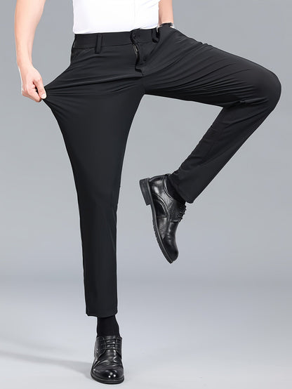 Men's Business Stretch Pants – Elegant, Comfortable Suit Pants for Office & Everyday Wear