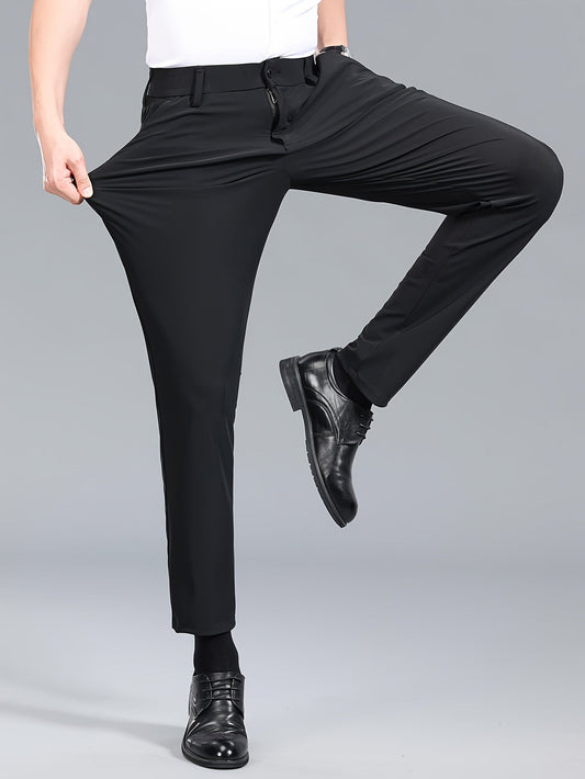 Men's Business Stretch Pants – Elegant, Comfortable Suit Pants for Office & Everyday Wear