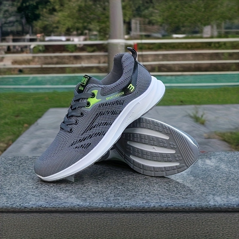 Men's Sports Shoes for Outdoor & Leisure – Breathable Lace-Up Sneakers