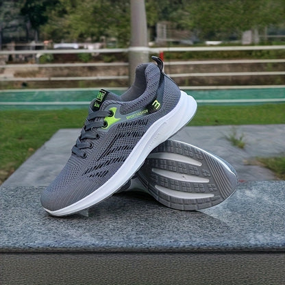 Men's Sports Shoes for Outdoor & Leisure – Breathable Lace-Up Sneakers