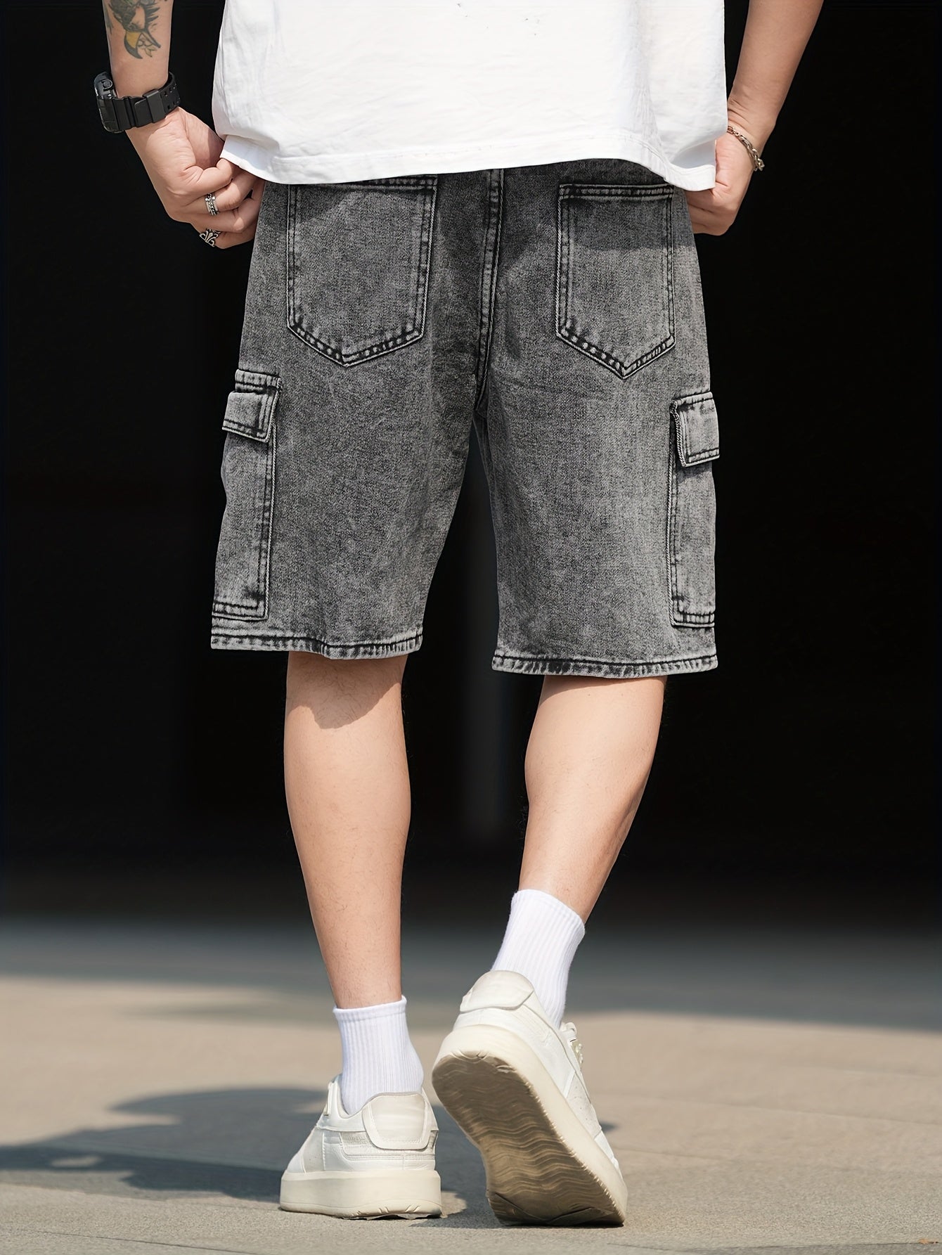 Men's Cargo Shorts in Casual Streetwear Style – Ideal for Everyday and Leisure