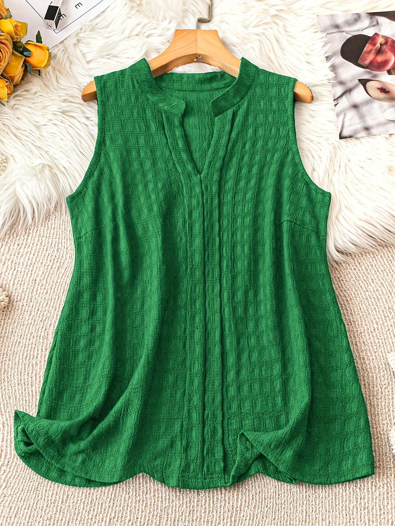 Damen Ärmellose Tunika mit V-Ausschnitt – Eleganter Freizeit-Look für jeden Tag