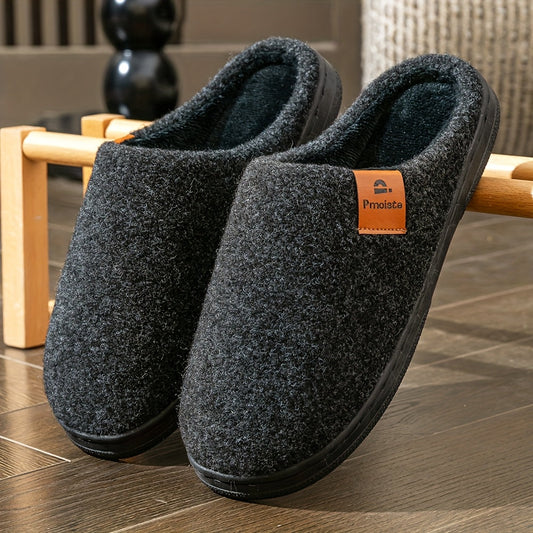 Unisex Warm Plush-Lined Slippers with Non-Slip Soles – Various Colors