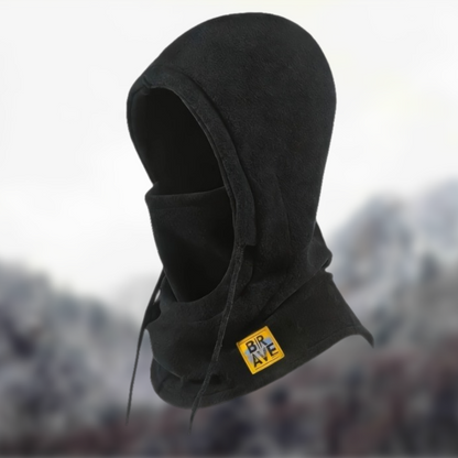 Fleece Balaclava Neck Warmer with Hood, Unisex Winter Face Mask