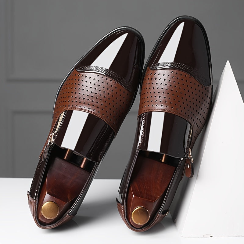 Herren Business-Slipper Elegant mit Reißverschluss – Klassische Anzugschuhe für Büro & festliche Anlässe