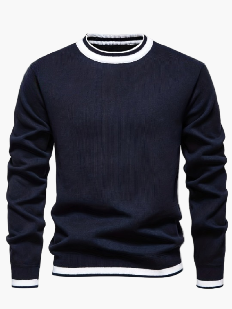 Herren Pullover im Casual Stil mit Streifen-Details – Perfekt für Herbst und Winter, ideal für Freizeit und Ausgehen