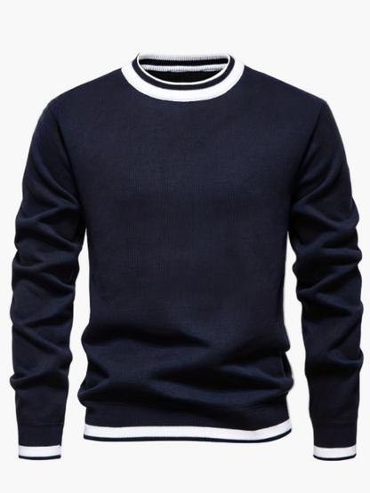 Herren Pullover im Casual Stil mit Streifen-Details – Perfekt für Herbst und Winter, ideal für Freizeit und Ausgehen