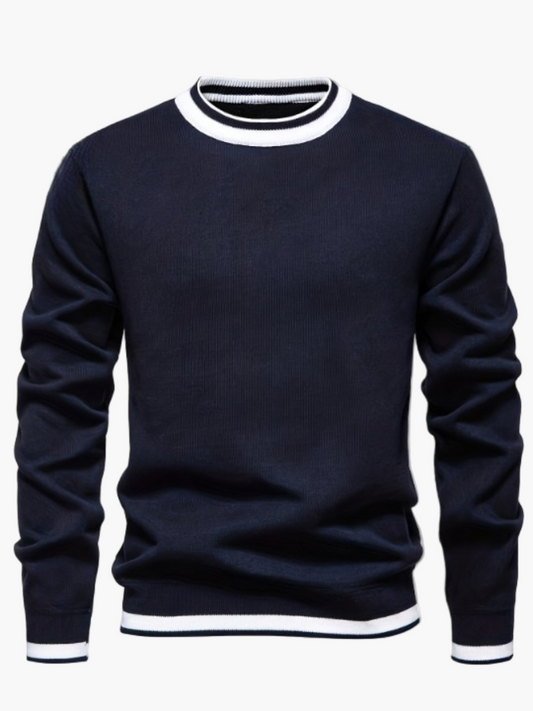 Herren Pullover im Casual Stil mit Streifen-Details – Perfekt für Herbst und Winter, ideal für Freizeit und Ausgehen