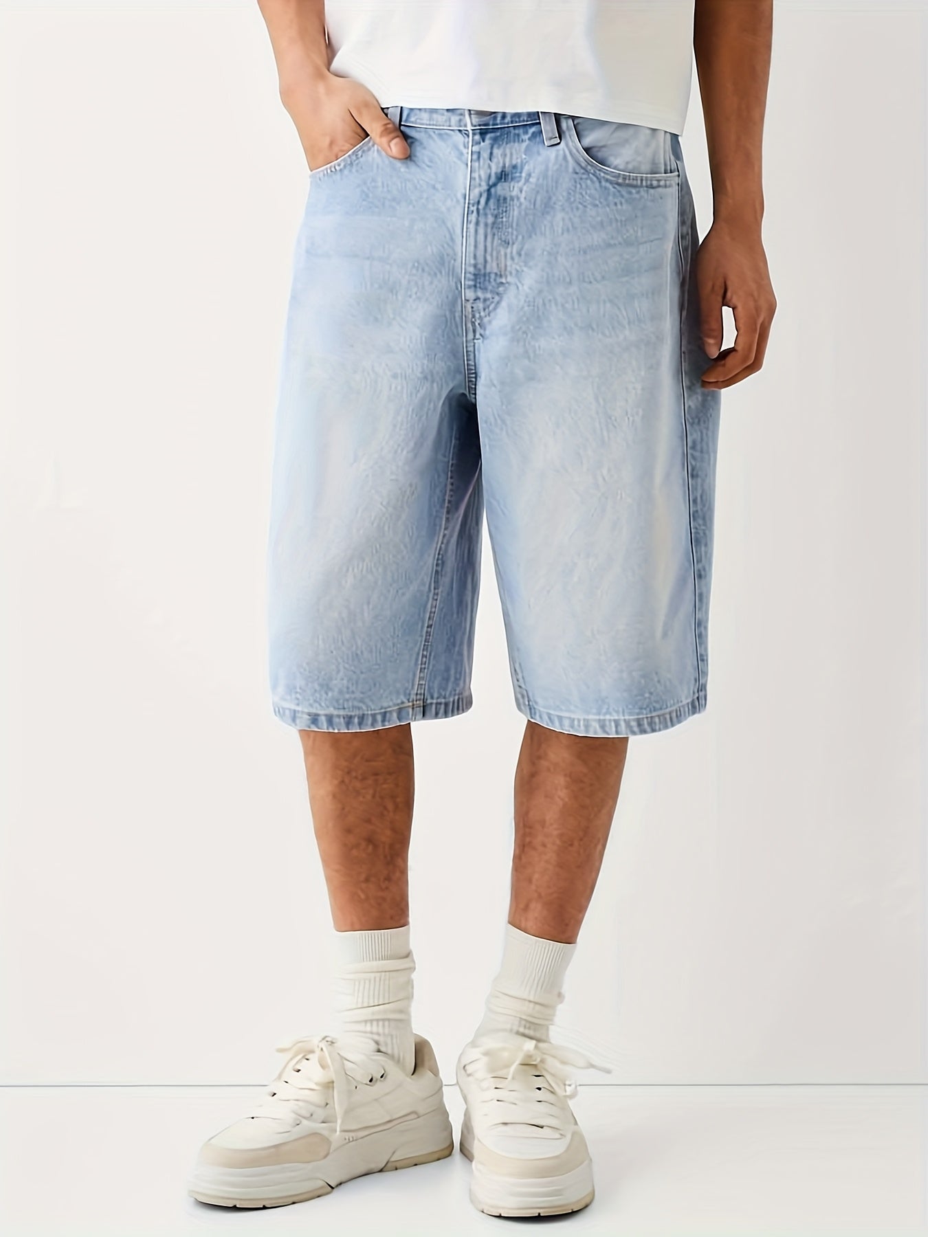 Men's Relaxed Fit Denim Bermuda Shorts – Casual Jeans Shorts in Urban Style