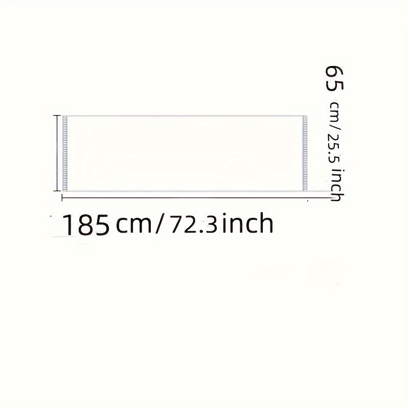 Schal mit abstraktem Punktmuster, Beige-Schwarz-Grau