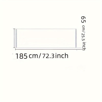 Schal mit abstraktem Punktmuster, Beige-Schwarz-Grau