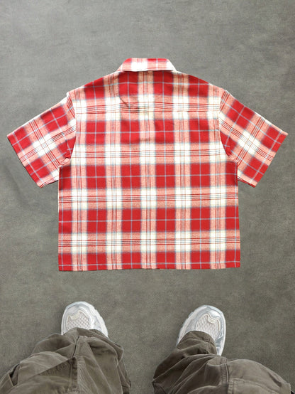 Herren Kurzarm Hemd im modernen Karo-Design – Lässiger Streetstyle für Alltag und Freizeit