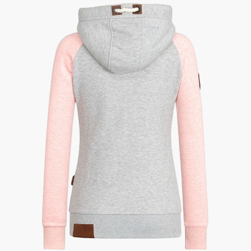 Women's hoodie with hood – urban style casual jacket with zipper for everyday and outdoor use