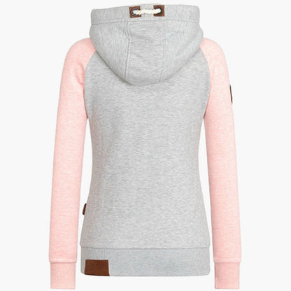 Women's hoodie with hood – urban style casual jacket with zipper for everyday and outdoor use