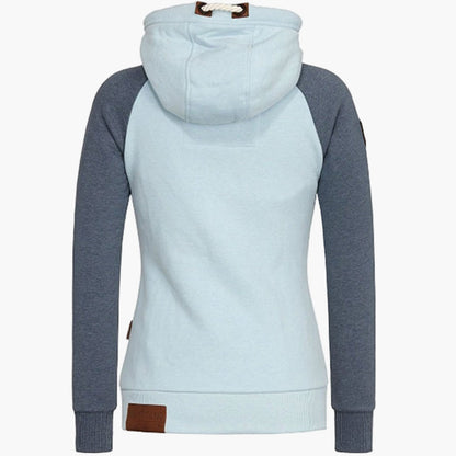 Women's hoodie with hood – urban style casual jacket with zipper for everyday and outdoor use