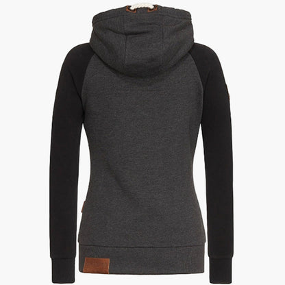 Women's hoodie with hood – urban style casual jacket with zipper for everyday and outdoor use