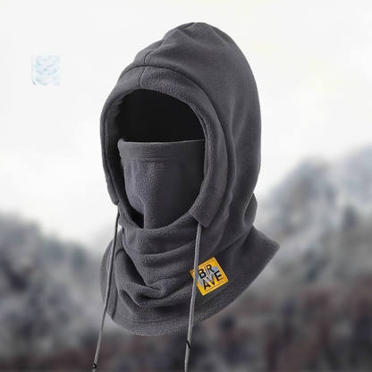 Fleece Balaclava Neck Warmer with Hood, Unisex Winter Face Mask