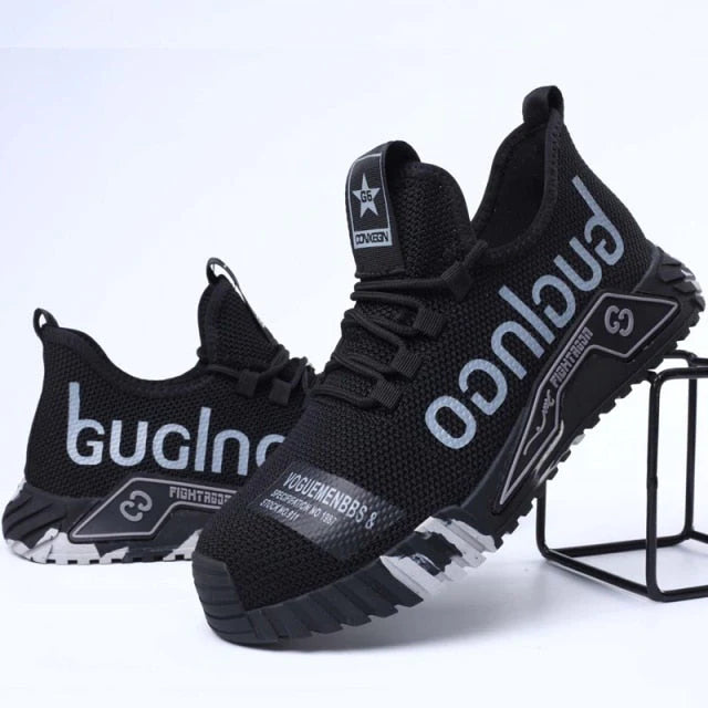 Men's Work Sneakers Safety Shoe Sporty Style for Work and Leisure