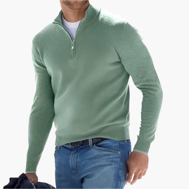 Men's Quarter-Zip Sweater – Classic Knit Sweater for Leisure and Business