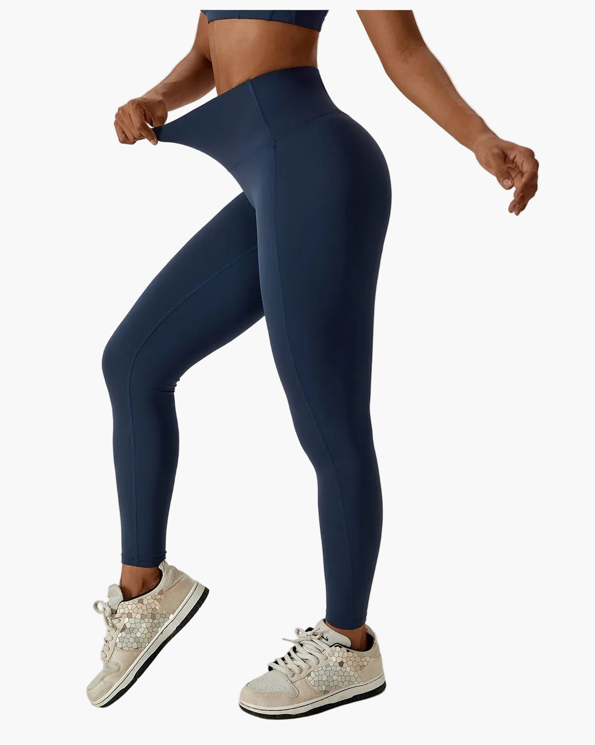 Women's 2-piece High Waist Sport Leggings & Top Set – Contemporary Exercise and Yoga Outfit