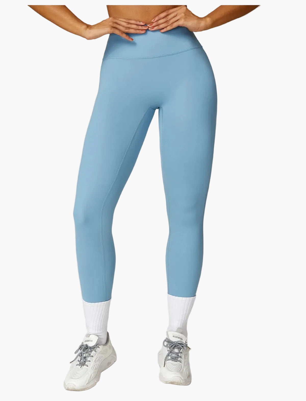 Women's 2-piece High Waist Sport Leggings & Top Set – Contemporary Exercise and Yoga Outfit