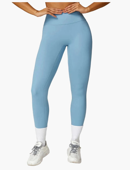 Women's 2-piece High Waist Sport Leggings & Top Set – Contemporary Exercise and Yoga Outfit