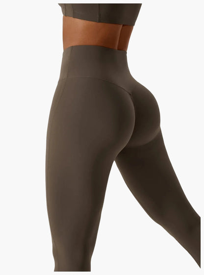 Women's 2-piece High Waist Sport Leggings & Top Set – Contemporary Exercise and Yoga Outfit