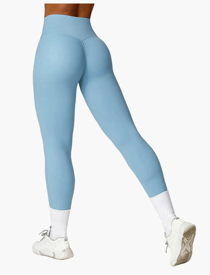 Women's 2-piece High Waist Sport Leggings & Top Set – Contemporary Exercise and Yoga Outfit