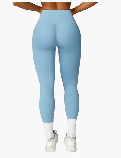 Women's 2-piece High Waist Sport Leggings & Top Set – Contemporary Exercise and Yoga Outfit