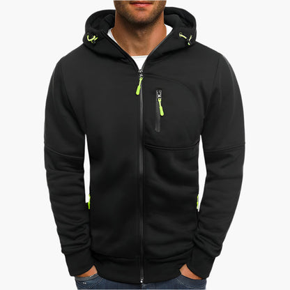 Men's zip-up hoodie – sporty casual hoodie for everyday & training