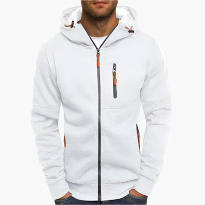 Men's zip-up hoodie – sporty casual hoodie for everyday & training