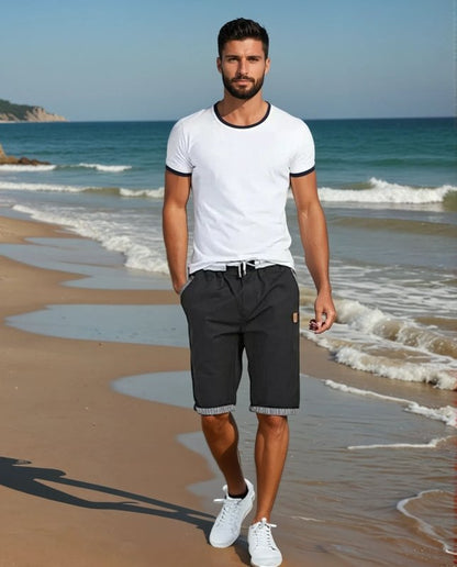 Herren Bermuda Shorts Freizeit Knie-Länge Sportlich für Alltag & Urlaub