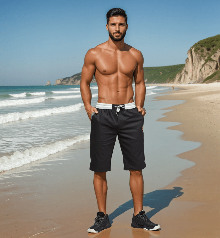 Herren Bermuda Shorts Freizeit Knie-Länge Sportlich für Alltag & Urlaub