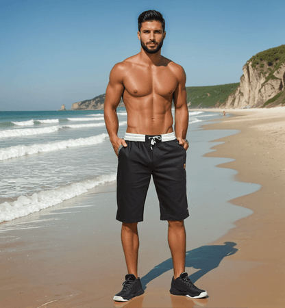 Herren Bermuda Shorts Freizeit Knie-Länge Sportlich für Alltag & Urlaub