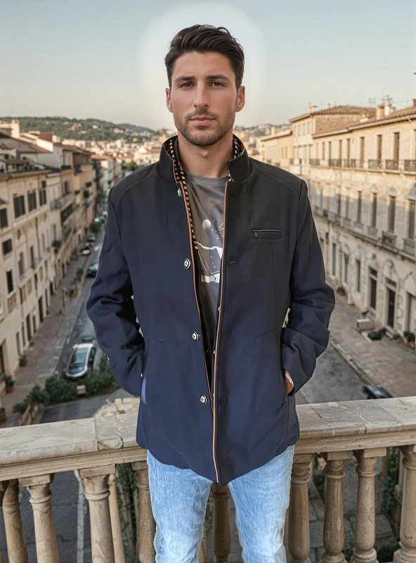 Herren Eleganter Knightsman Mantel – Stilvoller Slim Fit Wintermantel mit Abnehmbarem Kragen