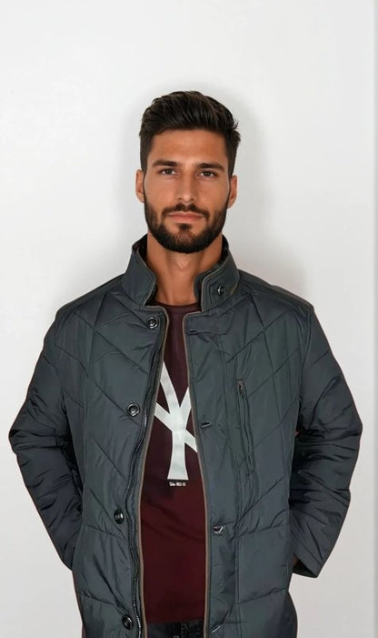 Herren Steppjacke im eleganten Business-Stil – Perfekt für Alltag und Büro