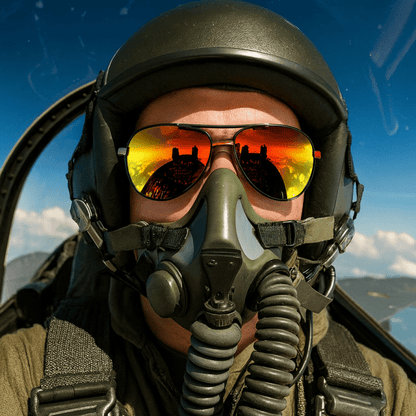 Handsome Dans Herren Sonnenbrille – Aviator Stil, Polarisierend, Verspiegelt – Modisch für Alltag und Sport