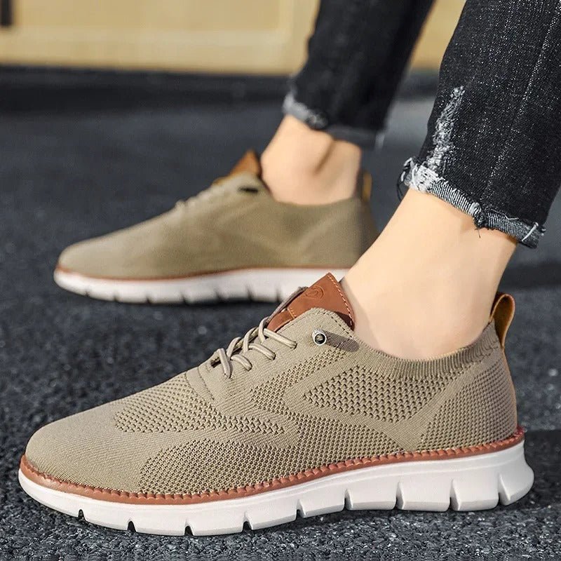 Herren Sneaker Sportlich Low-Top Komfortschuh für Alltag und Freizeit