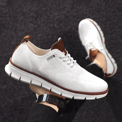 Herren Sneaker Sportlich Low-Top Komfortschuh für Alltag und Freizeit