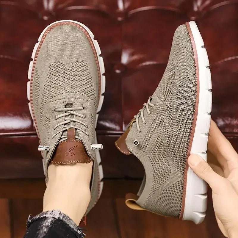 Herren Sneaker Sportlich Low-Top Komfortschuh für Alltag und Freizeit