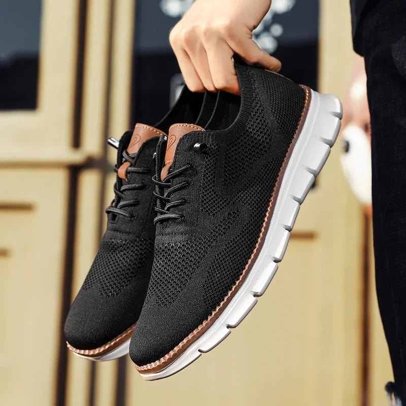 Herren Sneaker Sportlich Low-Top Komfortschuh für Alltag und Freizeit