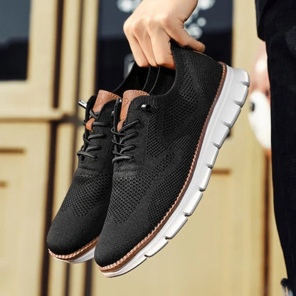 Herren Sneaker Sportlich Low-Top Komfortschuh für Alltag und Freizeit