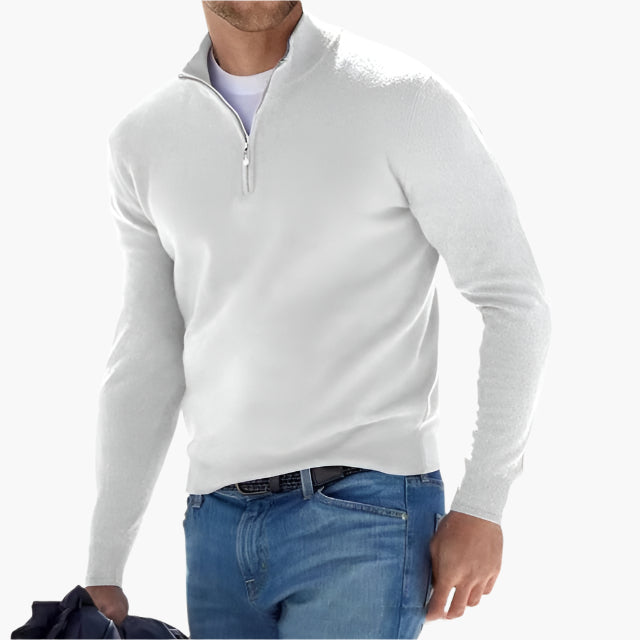 Men's Quarter-Zip Sweater – Classic Knit Sweater for Leisure and Business