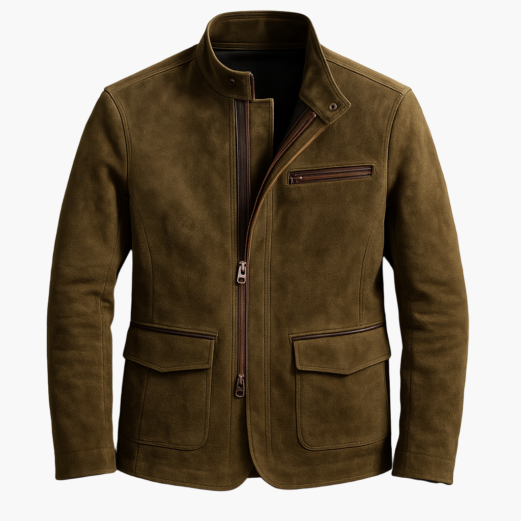 Men's Utility Jacket Modern Urban Style Transitional Jacket Casual