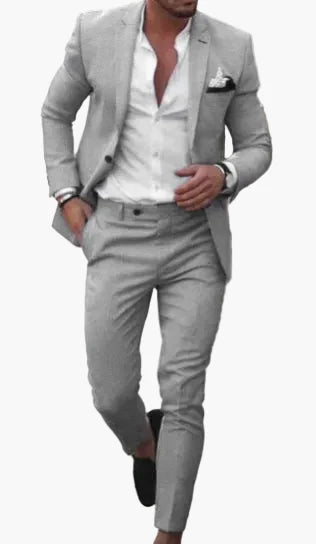 Men's Slim Fit Suit Modern Business & Party 2-piece for Summer and Event