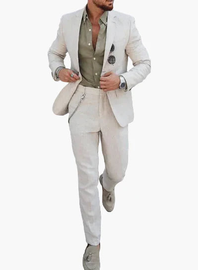 Men's Slim Fit Suit Modern Business & Party 2-piece for Summer and Event